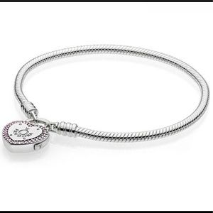 Authentic PANDORA Lock Your Promise Bracelet